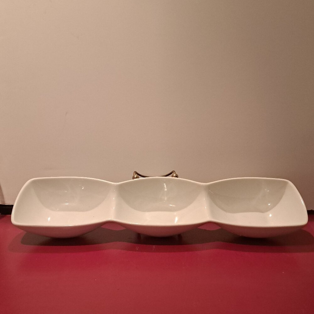 Three Section Serving Dish